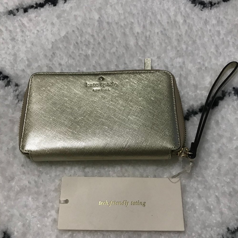 Kate Spade (Laurie Cedar Street) - Gold Wristlet